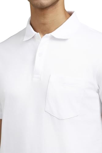 Image of Louis Philippe Men's Cotton Solid Slim Fit T-Shirt