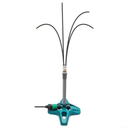 Hosrivae Système de brumisation extérieur portable avec tube d'extension de 8 m, pulvérisateur sur pied à 4 buses pour jardin, terrasse, plage, kit de brume basse pression, plantes pour animaux