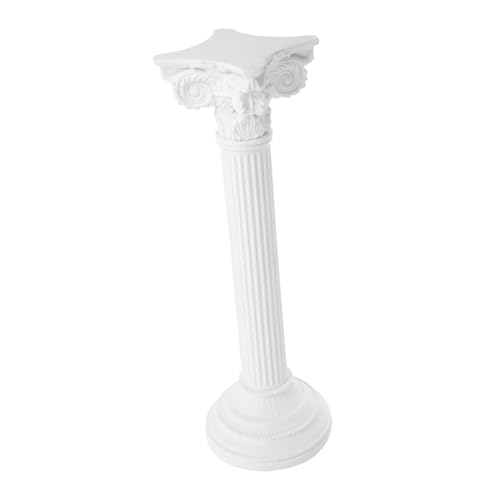 NUOBESTY European Style Roman Column Sculpture Handcarved Decorative Pillar Figurine for Office Living Study Home Decor Elegant Classic Art Statue