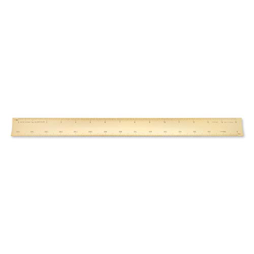 Image of Alumicolor 30-cm Aluminum Metric Engineer Hollow Scale for School, Office, Art and Drafting, 30CM, Gold
