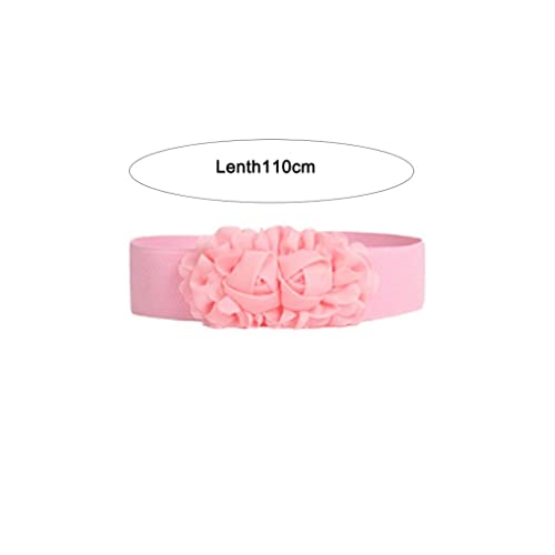 Belts Women Belt Elastic Double-flower Fabric Wide Elastic Waist Belt Party Ladies Dress Decoration Accessories2
