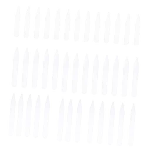 NOLITOY 1set Durable Plastic Collar Stays Transparent Collar Support for Dress Shirts Lightweight and Compact No Sewing Required 300pcs