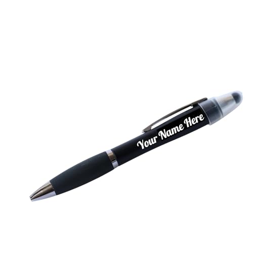 Image of Personalized Pen with Name Engraved I Metal Classy Customized Roller Ball Pens I Comfortable to Hold & Write I Gift for Men & Women Birthday Corporate Gifting (LED PE)