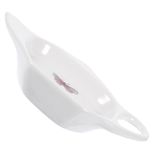 INOOMP Posavasos De Cerámica Forma De Tetera Organizador De Bolsitas De Té Tamaño Pequeño Material Cerámico Diseño Práctico Uso Doméstico para Sala De Té Pieza Única