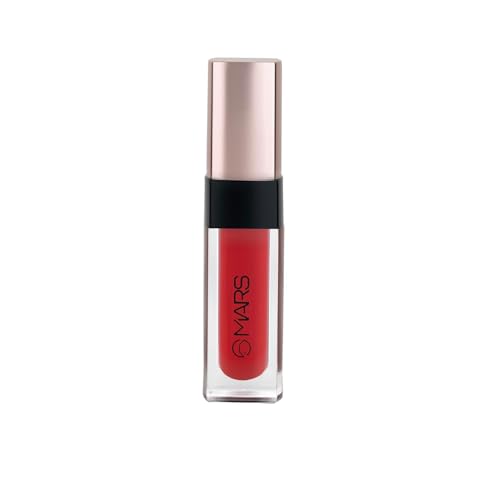 Image of Liquid Lipstick, Red, Matte Finish, Hydrating, Transfer-Proof, Smudge-Proof, Upto 12Hr Stay, Lightweight Mousse Formula, Doe Foot Applicator (LL20) (Moves - 05)