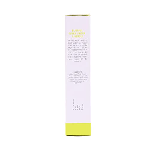 Image of Azafran Active Botanicals Fragrances | Blissful Green Linden & Neroli Scent Perfume For Men & Women | Long Lasting Fragrance | 80ml