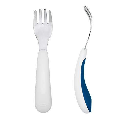 OXO Tot On-The-Go Fork and Spoon Set - Navy