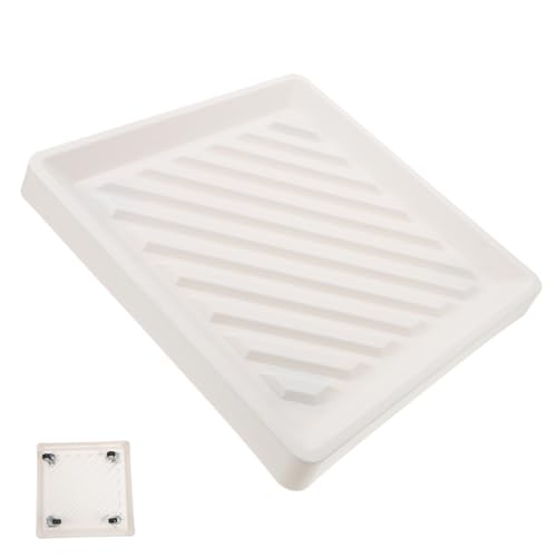 DECOMELODY Fioriera Mobile con Ruote Vassoio Robusto per Piante da e Esterno Base Resistente per Vasi Pesanti Design con Ruote Nascoste per Facile Movimento e Stabilità Ottimale