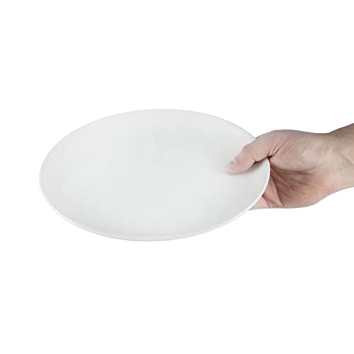 Olympia 2835 Athena Hotelware Oval Coupe Plate - 254x197mm 10x7 3/4" (Box 12), White