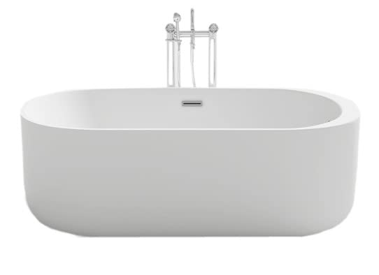 Vasca da bagno di design in acrilico autoportante.