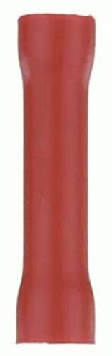 Install Bay RVBC825 Red Vinyl Butt Connector 8-Gauge, 25-Bag