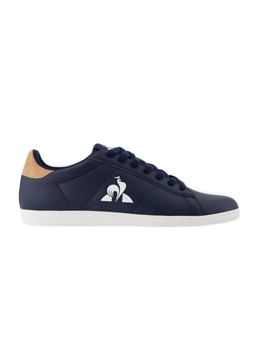 Le Coq Sportif - Courtset - Sneaker Homme Tige Cuir et Textile - Semelle Caoutchouc - Chaussure de Ville Style Tennis Look Urbain Décontracté - Taille 42 -...