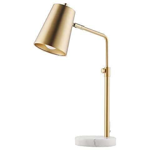 VONLUCE Gold Desk Lamp with Adjustable Lamp Head Cover