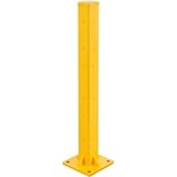 Global Industrial Bolt-On Steel Post for Double 3-Rib Guard Rail, 42