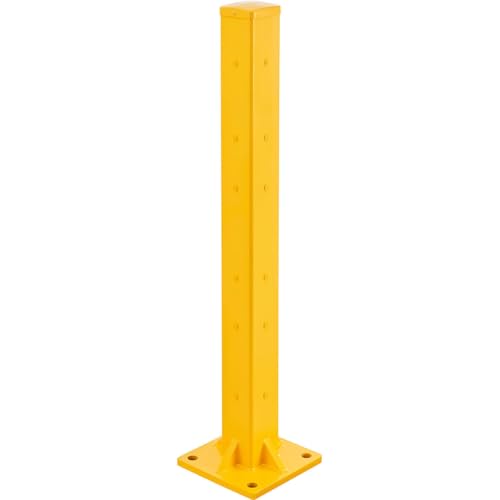 Global Industrial Bolt-On Steel Post for Double 3-Rib Guard Rail, 42