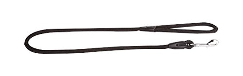 Dingo Black Cord Lead, Handmade Light Leash for Dog in Snake Style 10454, 16 mm x 180 cm