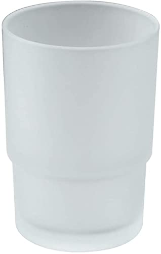STmeaFrosted Glass Bathroom Replacement Tumblers for Toothbrush Holder