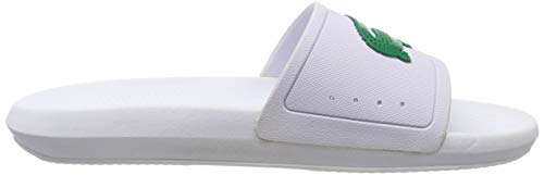 Lacoste Mens Croco Slide 119 Summer Open Toe Beach Lightweight Sandals - White/Green - 11 #TOP5