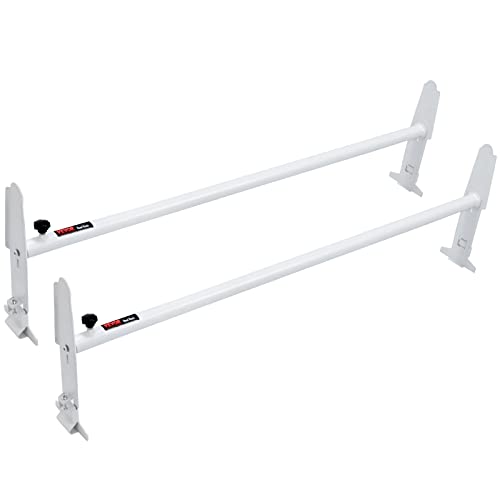 VEVOR Portascale da Tetto per Furgone, Acciaio Legato a 2 Barre, Regolabile 47.2'-78.7', Capacità 500 Libbre, Portapacchi Barre Trasversali Camion Furgoni