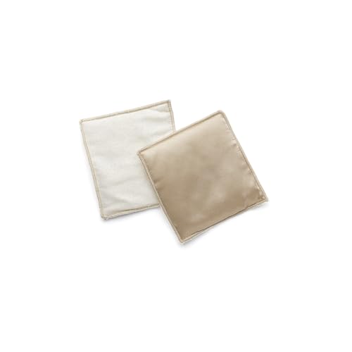 Emily's Pillow - Lot de 2 Pads Démaquillants Réutilisables en Soie - Élimine le Maquillage et Respecte la Peau - Soin Beauté Éthique et Durable