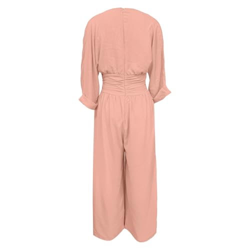 Mono con cuello en V de material suave premium enterizo elegante para mujer 2