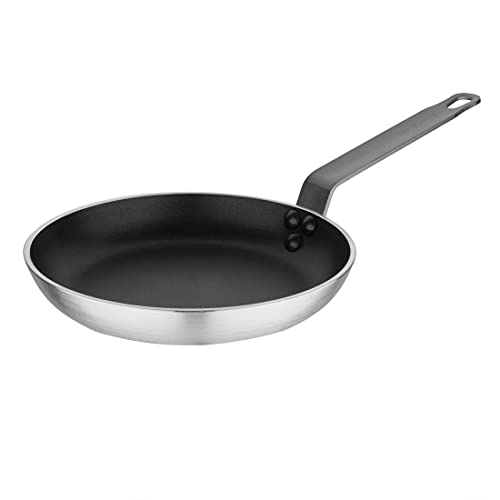 Vogue 13081 Non-Stick Aluminium Frypan 240X40mm Frying Kitchen Heavy Duty Cookware, Silver