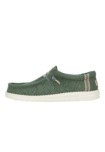 HEYDUDE Wally Jute - Zapatos Estilo Mocasín para Hombre, Sea Green, 46