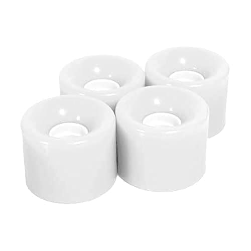 Roues de planche contre les vibrations du bitume 4 roues blanches 59x46 mm