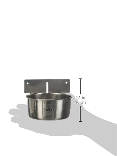 Nobby Edelstahlnapf zum Einhängen mittel, Ø 12,5 cm, 0,60 ltr.