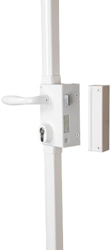 Bricard 74621 - Vertical Multi-Point Lock, 3-Point, White, Straight Throw, Made in France