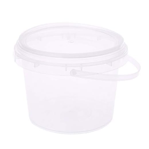 MYBOON Bärbar slime förvaringsbehållare tunna skum boll organiserare för lätt lera skum slime lera 0,5 l, dispenser burk, genomskinlig