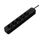 Ciabatta 5 Posti 2M PVC Fuoco Ciabatta 5 Posti 2M PVC Fuoco Ciabatta(Black 2m)
