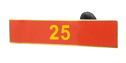 The Pin People 25 Years Of Service Red Citation Bar #TOP2