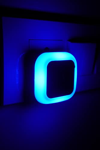 Image of HOARD Polycarbonate 0.5W Led Plug In Smart Night Lamp With, Automatic Sensor -(Blue) Pack Of 1