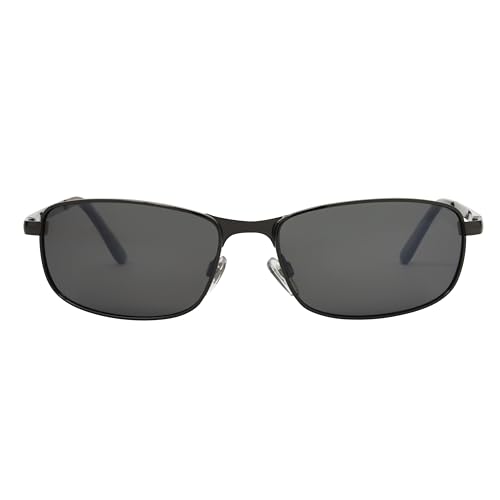 DOCKERS Men's Henry Sunglasses Rectangle, Gunmetal, 60mm2