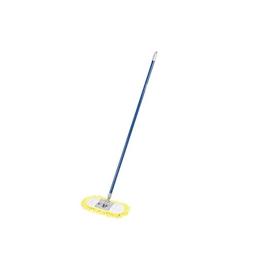 Quickie Microfiber Dust Mop, 48-Inch, Green, Floor Sweeper with Adjustable Steel Handle, Machine Washable for Hardwood/Tile/Laminate Floors in Home/Kitchen/Bathroom