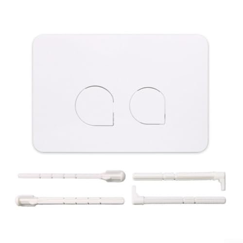 Kit double plaque de chasse d'eau pour Geberit SigmaSeries, couvercle de bouton de rechange pour système de chasse d'eau dissimulé (blanc)