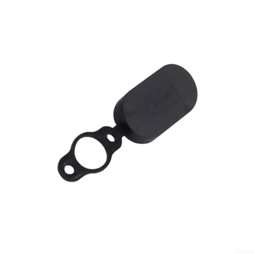 Cubierta del puerto de carga de scooter eléctrico Xiaomi Pro, sello antipolvo de silicona impermeable, tapa protectora antiescombros, accesorio de repuesto en negro, rojo y azul (negro)
