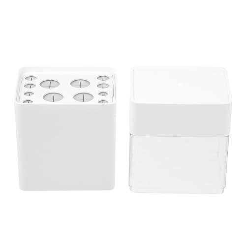 TOVINANNA Portapennelli per Trucco Organizzatore in Plastica Custodia per Pennelli da Trucco Adatto per Vari Trucchi e Eyeliner