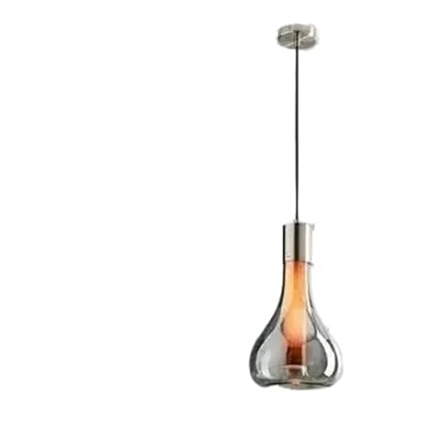 Genérico Lámparas de araña, Lámpara colgante de cristal diseño italiano for comedor, Bar, lámpara mesa LED for dormitorio, mesita noche, ambiente Hotel, decoración iluminación(Gray peandant lamp)