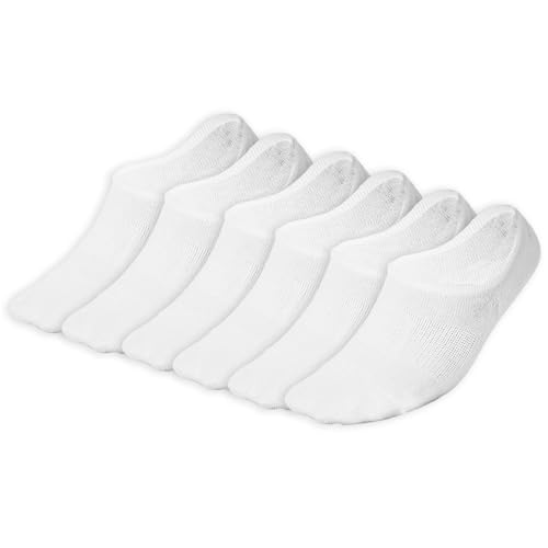 Short Low Cut No Show Socks, Anti-Slip Silicone Bands, Ankle Socks for Women and Men Athletic Sports Running (6 Pack)