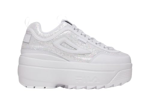 Baskets Fila Disruptor II Wedge pour gagner en taille avec des paillettes confortables