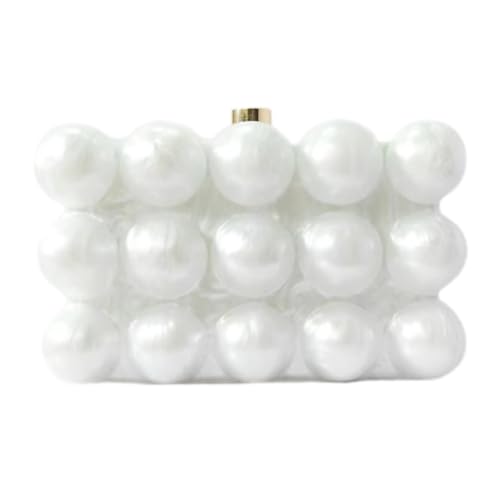 Image of Acrylic Bubble Bag Luxury Marble Clutch Evening Purses for Women Glitter Handbag for Wedding Party Prom