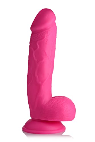 POP 8.25" Dildo with Balls - Pink