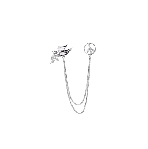Collier personnalisé broche broche homme costume pour col terne
