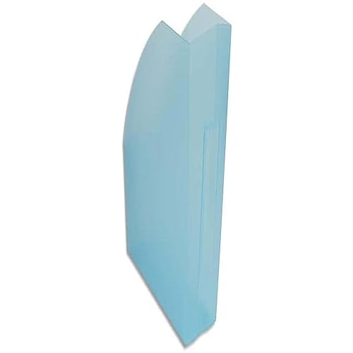 Exacompta 18083D Premium Stehsammler The Magazine für DIN A4 aus stabilem Kunststoff, ideal für die Ablage Ihre Dokumente Zeitschriftensammler Ringordner Aktenordner Chromaline türkis transluzent