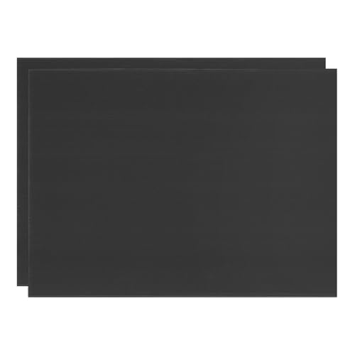 Image of M METERXITY 2-Pack Corrugated Plastic Sheets, 12 Inch x 16 Inch Waterproof Blank Corrugated Poster Board Yard Signs for Garage Sale /Office /Classroom /Party /Lawn Sign Road [3mm Thick, Black]