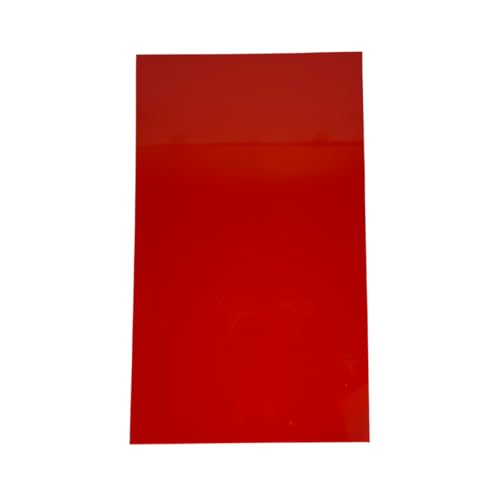 tabua de corte 60x40cm de 6 mm p/casa cozinha restaurante churrasco padaria alimentos legumes carne profissional em polietileno (vermelho)