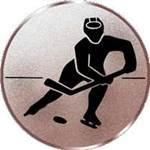 S.B.J - Sportland Pokal/Medaille Emblem, Motiv Eishockey, Durchmesser 50 mm, Bronze