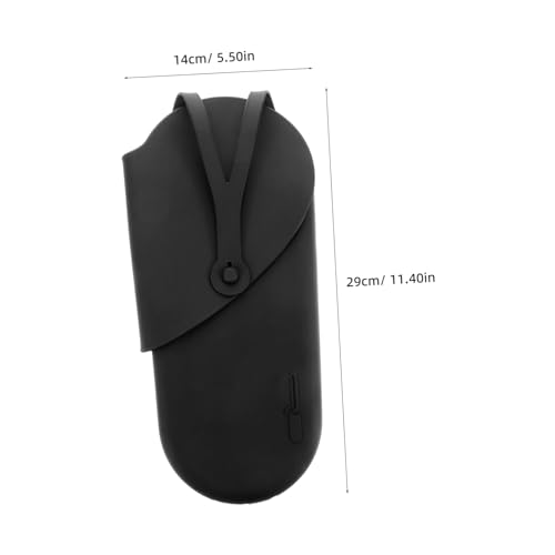 Bolsa de almacenamiento de silicona portátil para plancha de pelo, soporte para rizador y organizador versátil para herramientas de peinado miniatura 2